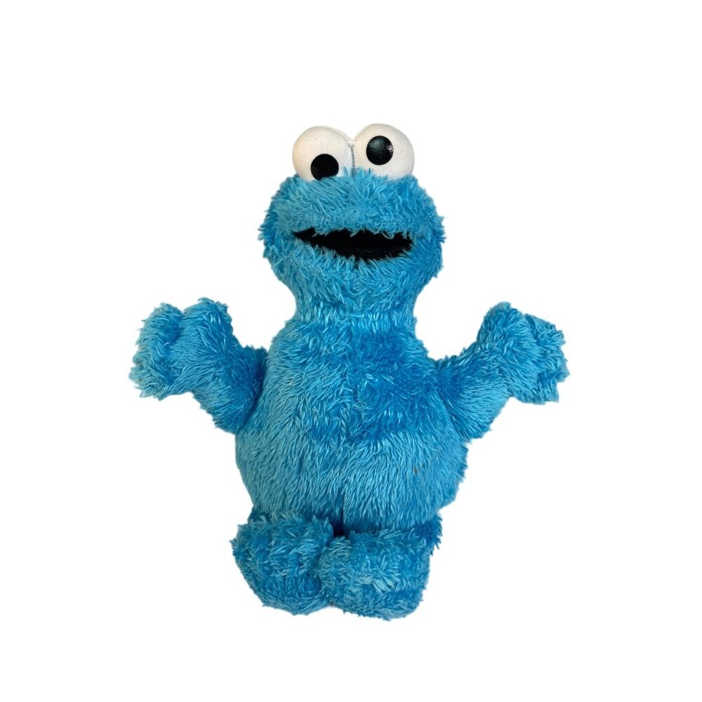 Cookie Monster Sesame Street Plush Stuffed Animal 10" Blue Muppet Hasbro BNC